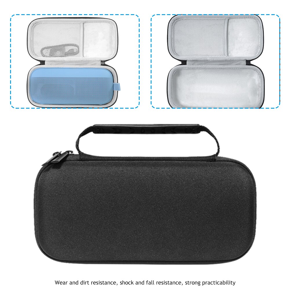 Portable carrying case pouch storage case silica gel protective cover shell for bose soundlink flex bluetooth-compatible speakers