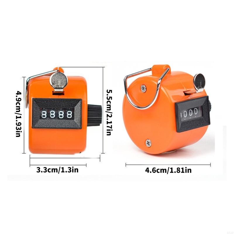 652F 4 Digit Number Count Clickers Hand Mechanical Counters Clickers Handheld Tally Counter for Coaching Portable Counter