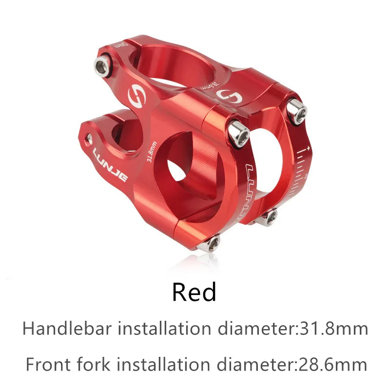 Tige de vélo de route et vtt CNC, pont de vélo de montagne, puissance courte 31.8mm, élévateur d'escalade haute résistance: YELLOW