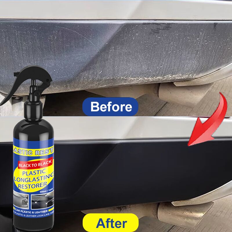 Restaurador de plástico para coche, productos de limpieza de coche con brillo negro, renovador de revestimiento de reparación y pulido automático para coches, detalles de automóviles