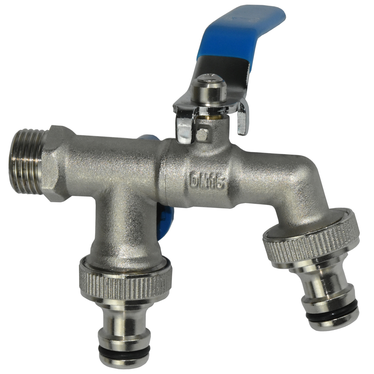 Garden Outdoor Brass Tap Faucet Connector 1/2'' IBC Water Tank Adapter Joint 2-Way 1-Way Irrigation Replacement Hose Ball Valve