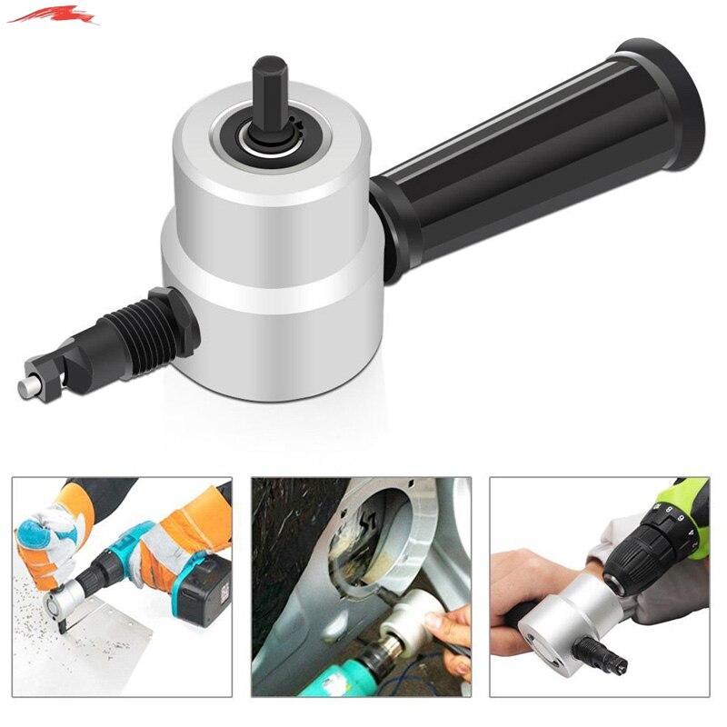 Sheet Metal Cutting Nibble Metal Cutting Double Head Nibbler Blade Saw Cutter Tool Drill Accessory Metal Cutting Machine