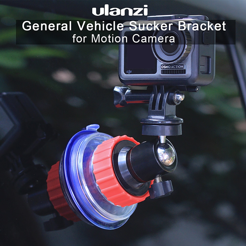 ULANZI-soporte para cámara deportiva, ventosa para vehículo, para DJI OSMO Action Gopro Hero 7/6/5, accesorios para cámara