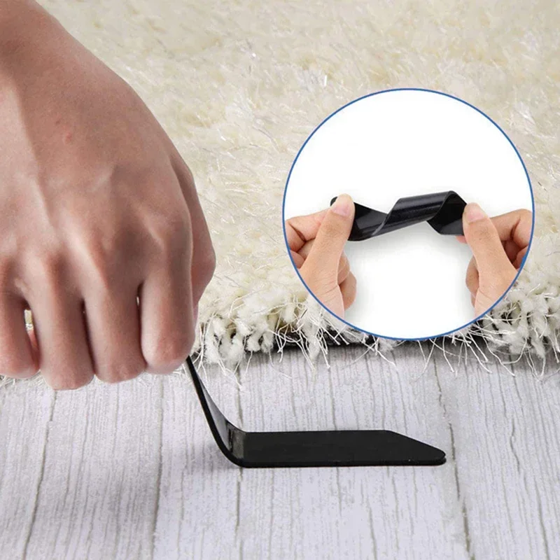 Selbstklebende Teppichaufkleber, doppelseitig, wiederverwendbar, waschbar, Teppich, eitern Aufkleber, Bodenteppich, matt, Patch, Eckpolster, Werkzeuge,