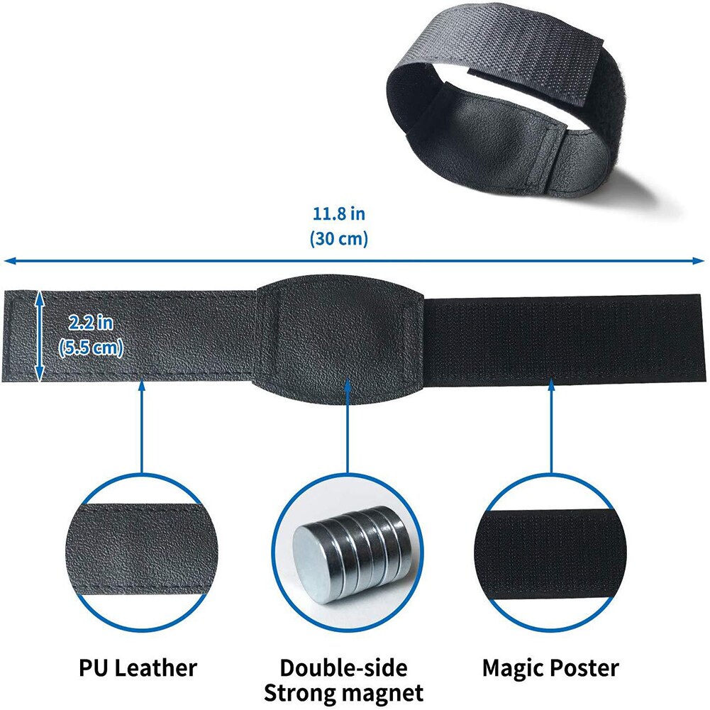 Stable PU Leather Rangefinder Magnetic Strap Strong GPS Golf Cart Railing Easy Stick Durable Bar Adjustable Attachment Accessory