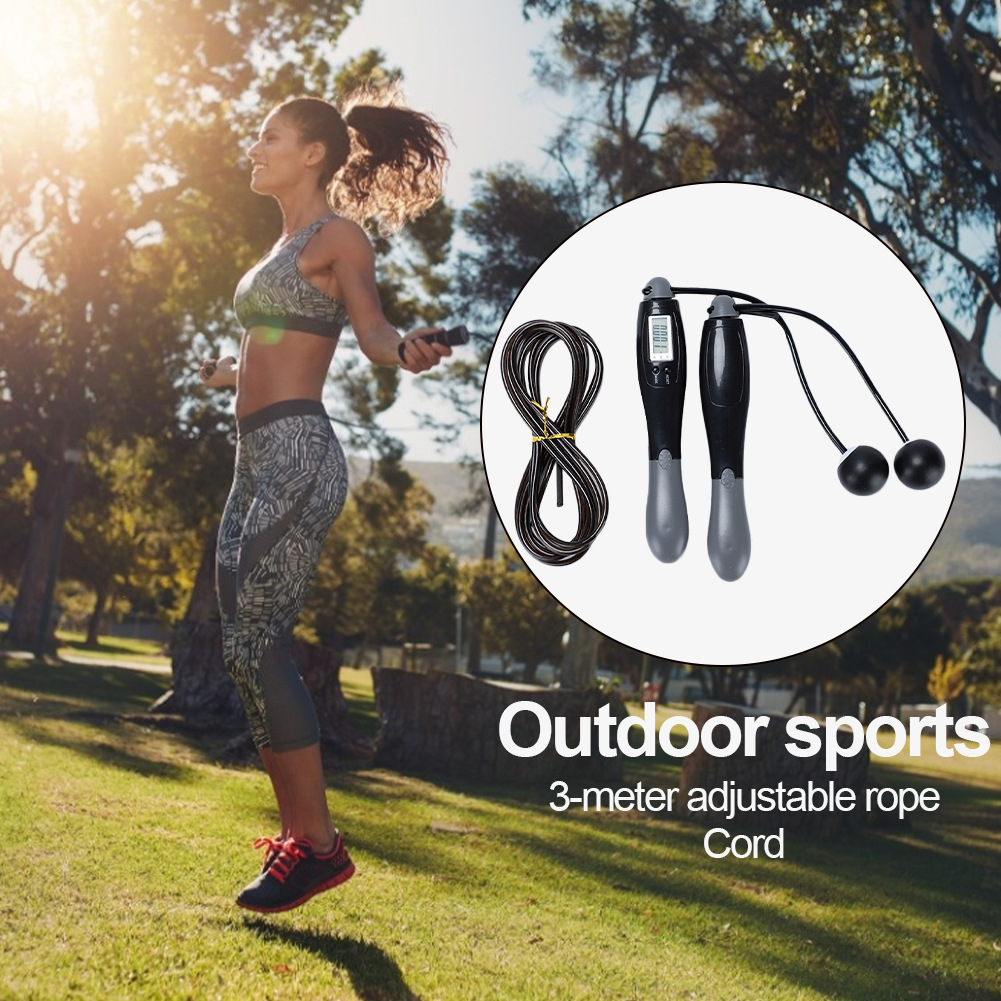 Cordless Jump Ropes with Counter Digital Skipping Rope Smart Jump Rope with 4 Modes Fitness Body Building Exercise Rope