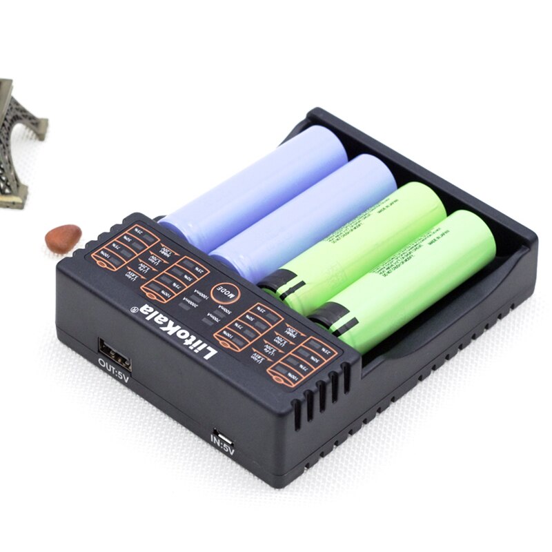 Liitokala lii -402 18650 batterilader, frakt 18650 1.2v 3.7v 3.2v aa / aaa 26650 10440 16340 nimh litium batterilader