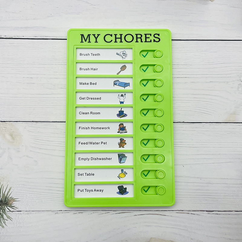 Schedule Organization Note Card Punch Card Device for Notes Daily Task Planning Portable Memo Checklist Elderly Child Note Board: MULTI