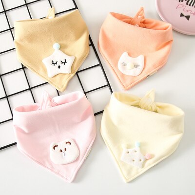 4 Stks/pak Baby Sjaal Burp Doek Bandana Katoen Slabbetjes Pasgeboren Baby Jongen Meisje Peuter Herfst Winter Sjaal Waterdicht Bib: 4