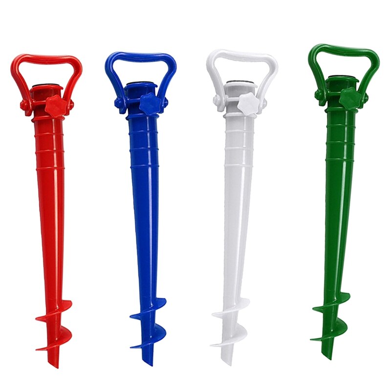 Soleil plage pêche Parasol ancre au sol pic parapluie extensible support de support rouge