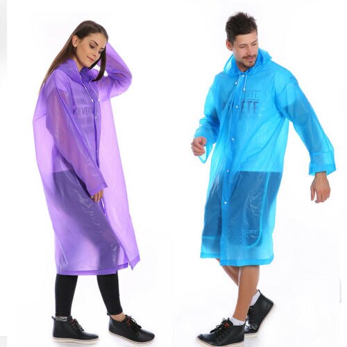 Men's And Women's Waterproof Raincoat Hooded Raincoat Transparent Raincoat