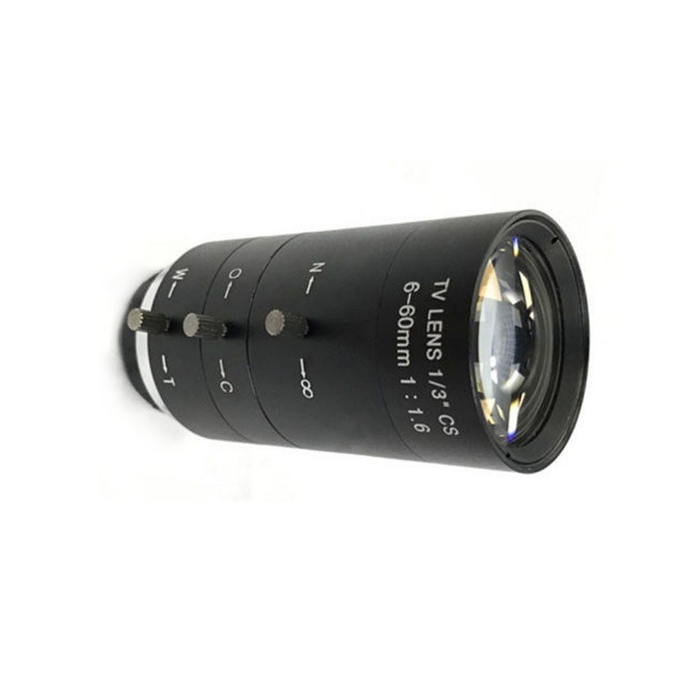 6-60mm CS C Mount Objektiv Manuelle IRIS ZOOM Vario F 1,6 für CCTV Kamera Industrie Mikroskop