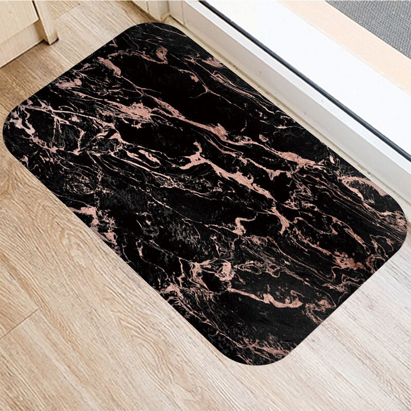 1 st 40*60cm stenrandig marmormönster halkskyddad mocka matta dörrmatta dörrmatta utomhuskök vardagsrum golvmatta matta 48276: 2dd-48276-040