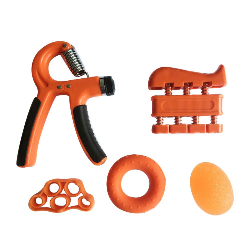 Hand Grip Strengthener Forearm Grip Fitness Workout Kit Rock Climbing Golf Tennis Bodybuilding Guitarist Drummer Pianist Grip: Orange