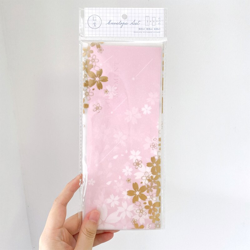 12pack Hyuna Little Flower Series Sulfuric Acid Paper Letterhead Pure Heart Dream Art Illustration 3 Envelope 6 Letter Paper set: Hikaru