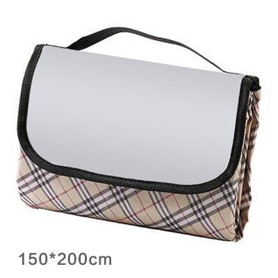 150 x 200cm vattentät hopfällbar sovmatta picknickmatta utomhuscamping strand fuktsäker filt bärbar matta vandring stranddyna: Färg e