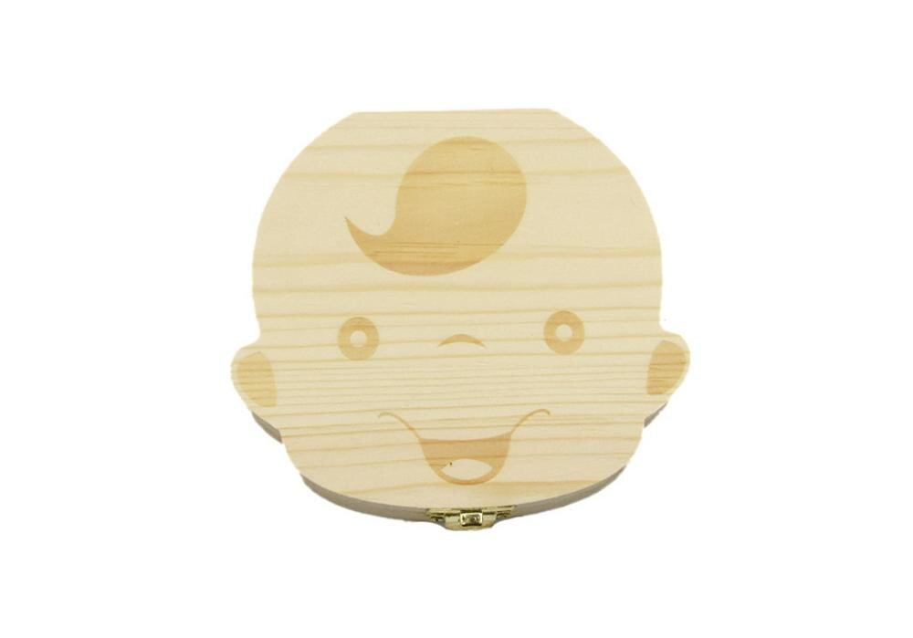 Lanugo-caja de almacenamiento de dientes para niños, Mini soporte de dientes multiusos de madera, estuche de almacenamiento para dientes de leche, para recuerdos