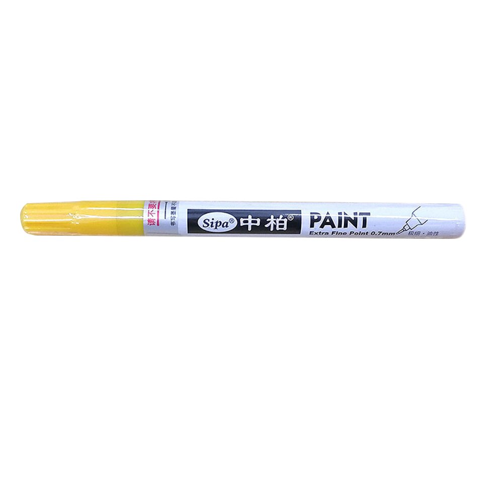 Car Mending Fill Paint Pen Tool Applicator Waterproof Touch Up Car Paint Repair Coat Painting Scratch Clear Remover: Yellow