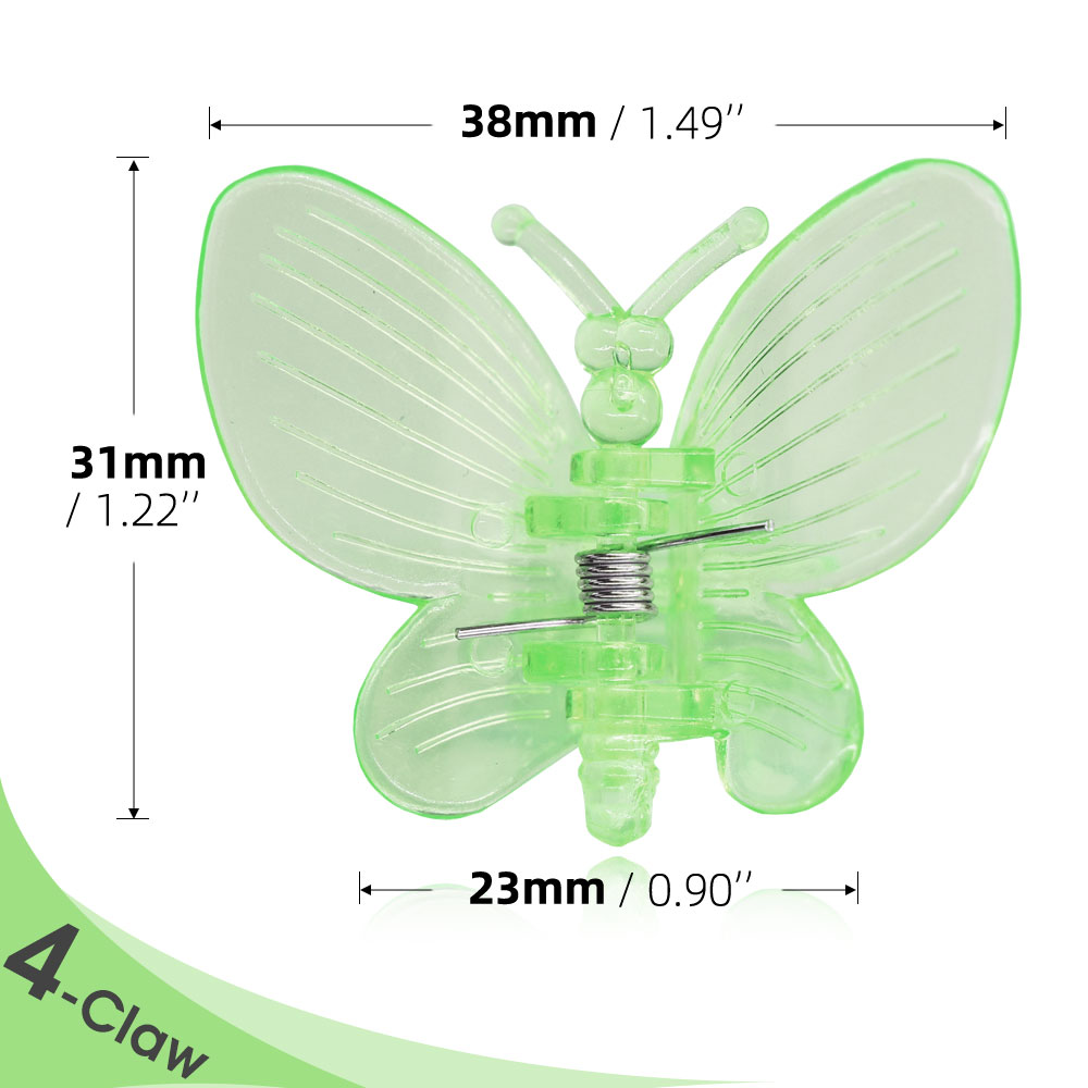 10-200PCS Plastic Plant Support Clips Orchid Stem Clip for Vine Support Vegetable Flower Tied Bundle Branch Clamping Garden Tool: XL / Blue