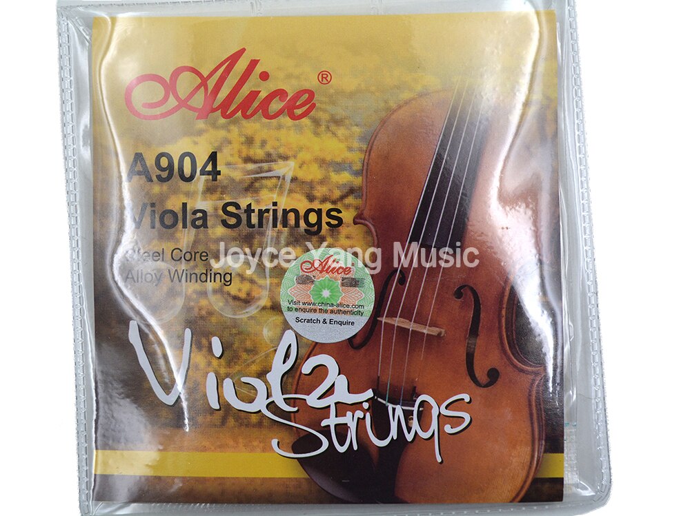 10 jeux de cordes d'alice A904 alto noyau en acier al-mg/Cupronickel enroulement cordes d'alto lot de 4 cordes