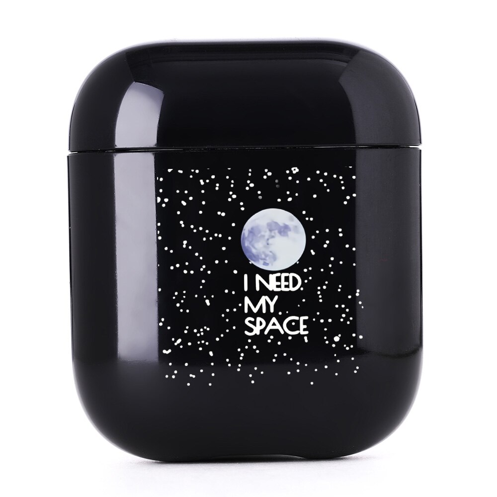 Cute Case For Apple Airpods 1/2 Case Space Planets Astroaunt Bluetooth Earphone Case For Airpods 1/2 Headphone Black Hard Case