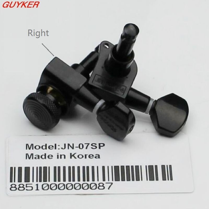 Black Guitar Locking Tuners JN-07SP Lock Guitar Tuning Pegs Tuner Machine Heads