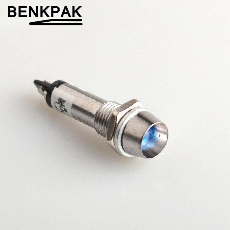 100pcs 8mm LED Dashboard Warning Indicator Signal Light Lamp signal indicator light pilot lamp signal light 220V 12V 24V