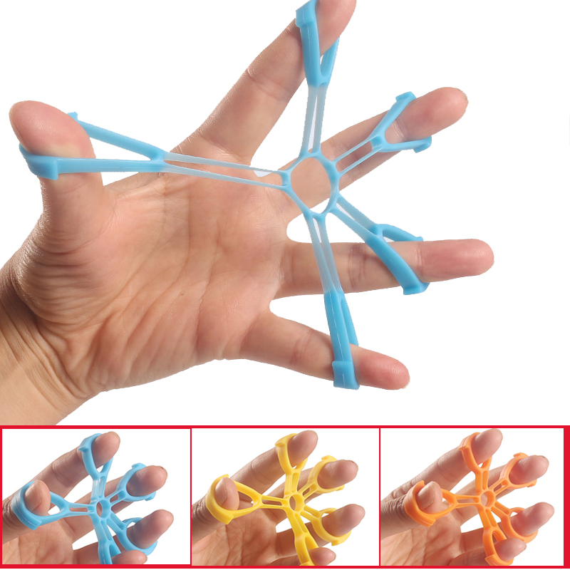 Silikon finger trener håndgrep fem finger trener grep finger ekspander grep håndledd trening fitness hpme bærbar