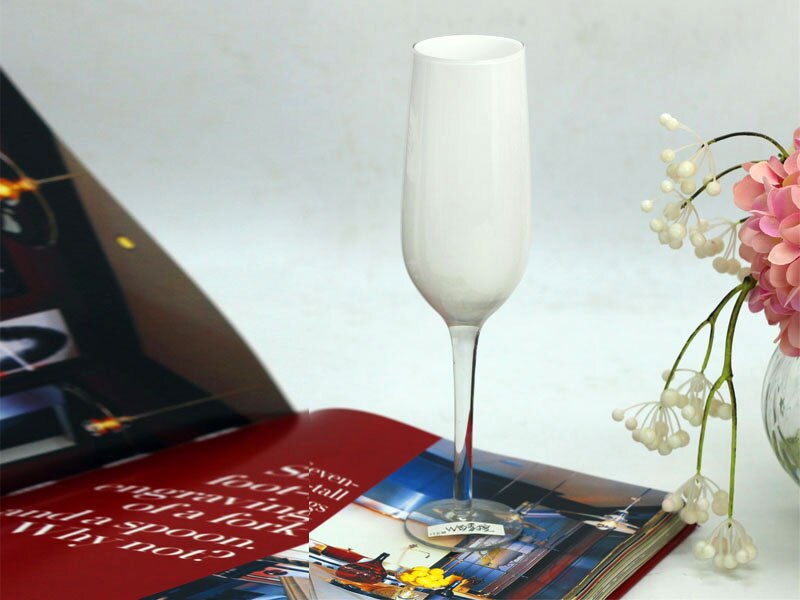 white Champagne Glass Flutes Perfect for Wedding 1pieces Luxury Crystal Toasting Flutes and Wine Glasses