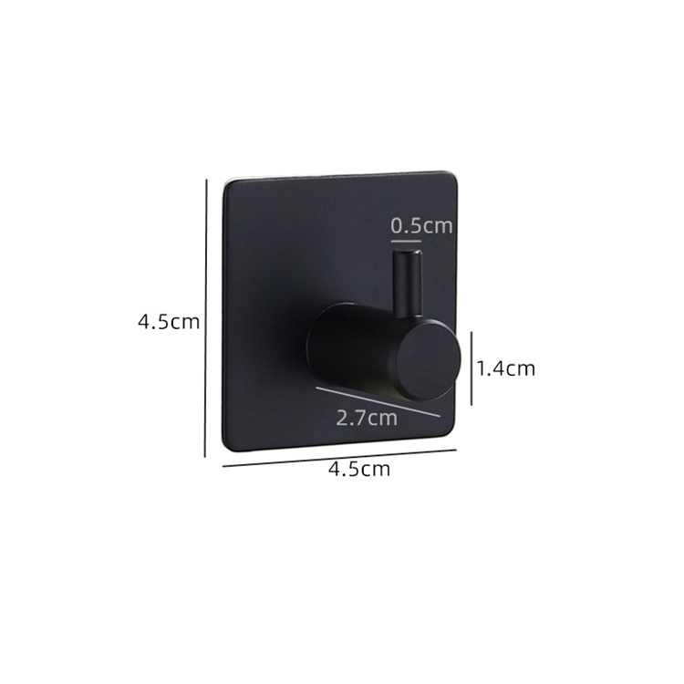 Roestvrij staal 3M zelfklevende haken Kleverige muurdeurhaak Robe Theedoek Roestvrij handdoekenrek, kleerhanger