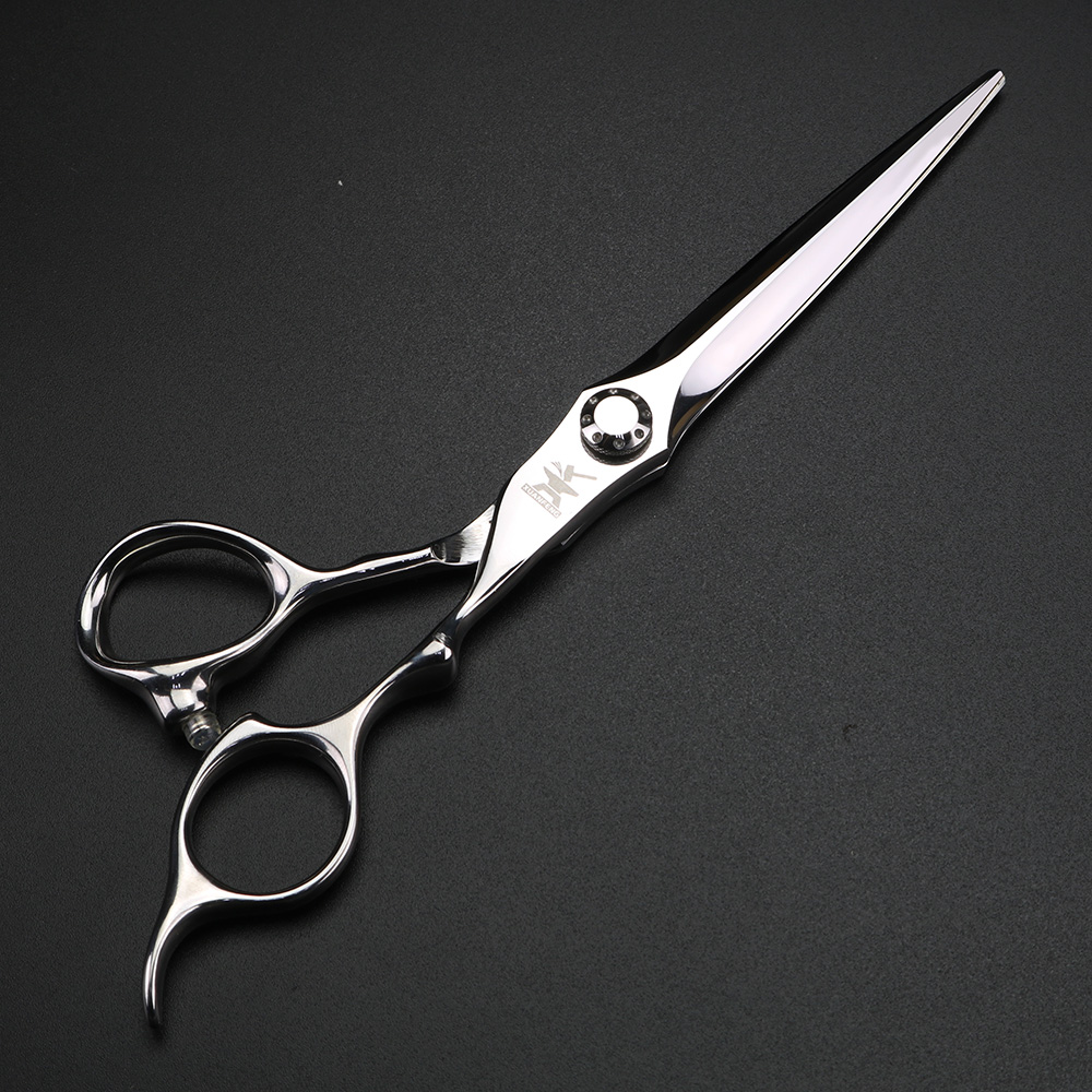 Xuanfeng sølvfarget hårsaks 6.5 " 440c stål barberklippesaks og tynningssaks, egnet for barber