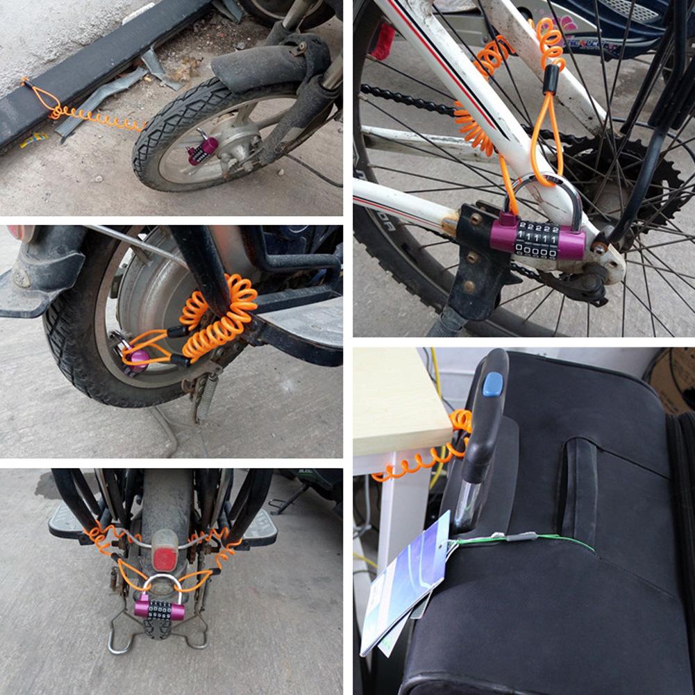 Anti-Theft Wheel Disc Brakes Scooter Lock For Xiaomi Mijia M365 Electric Scooter Accessories Bicycle Safety Lock with Steel Wire