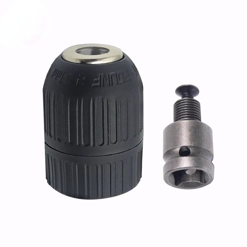 2-13mm Precise Keyless Drill Chuck Adapter 1/2"-20UNF Thread Quick Change Wrench Adapter SDS-Plus 1/4" Hex for Impact Wrench: Chuck and Adapter
