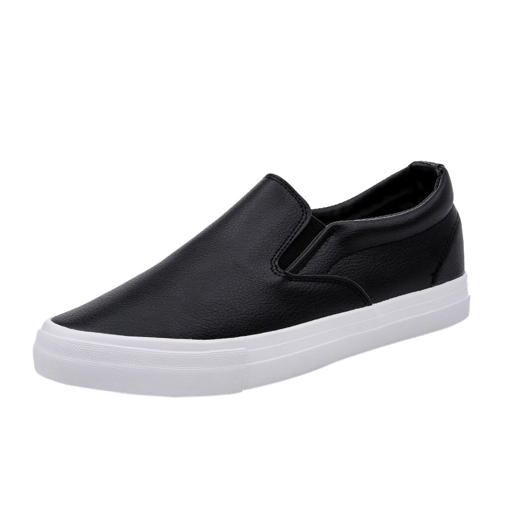 Hommes baskets hommes chaussures décontractées sping an automne hommes doux sans lacet baskets solide plat mocassins décontractés bateau chaussures: 9