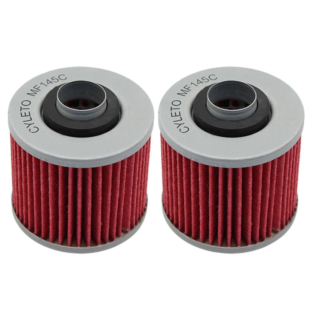 Filtro de aceite para YAMAHA XV535 XV 535 VIRAGO 1987-2002 TDM850 TDM 850, 1991-2002 YFM600 YFM 600 GRIZZLY 600, 1998-2001: 2pcs-red