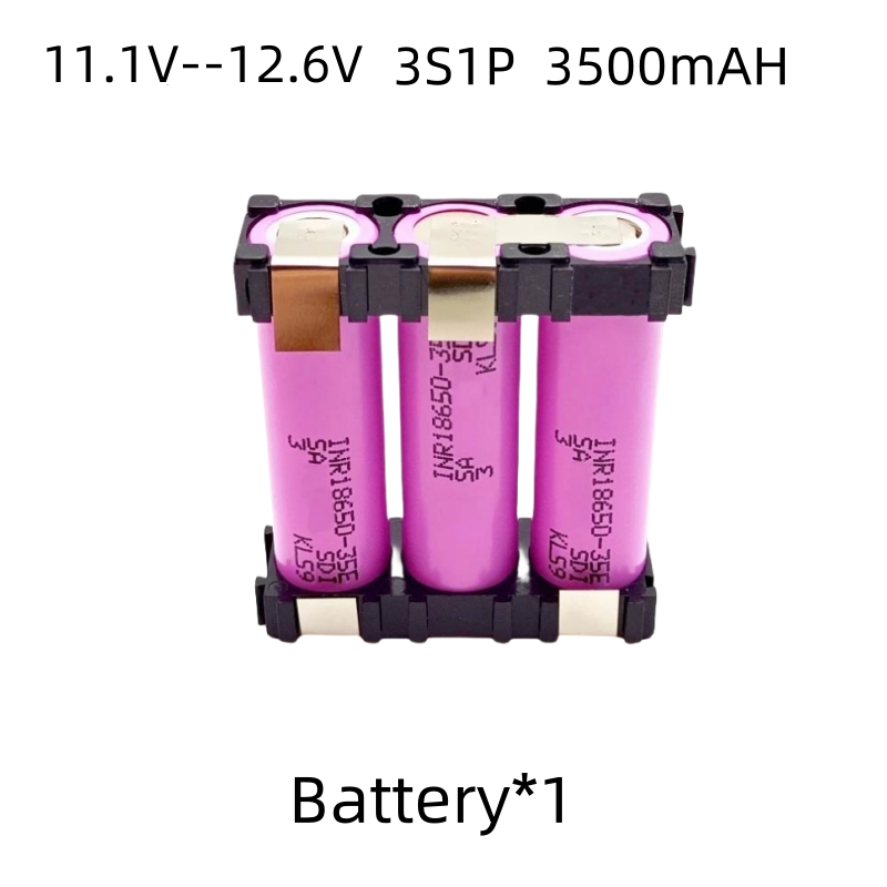 20A 18650 35E 3500mAh 7000mAh 2S 3S 4S 5S 6S /1P 2P 7.4V 12.6V 14.8V 18V 25.2V For Screwdriver batteries weld battery pack: GRAY