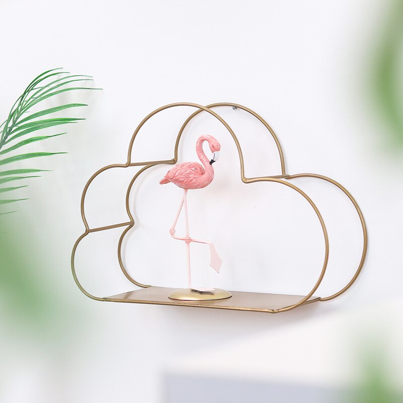 Nordisk stil sky veggfeste hylle ornament vegg soverom stue vegg hengende vegg leke hylle hjemme veggdekorasjon
