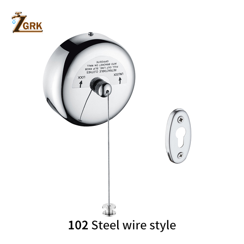 ZGRK Portable acier inoxydable rétractable corde à linge intérieur extérieur blanchisserie cintre sèche-linge organisateur vêtements séchage Rack: 102Steel wire