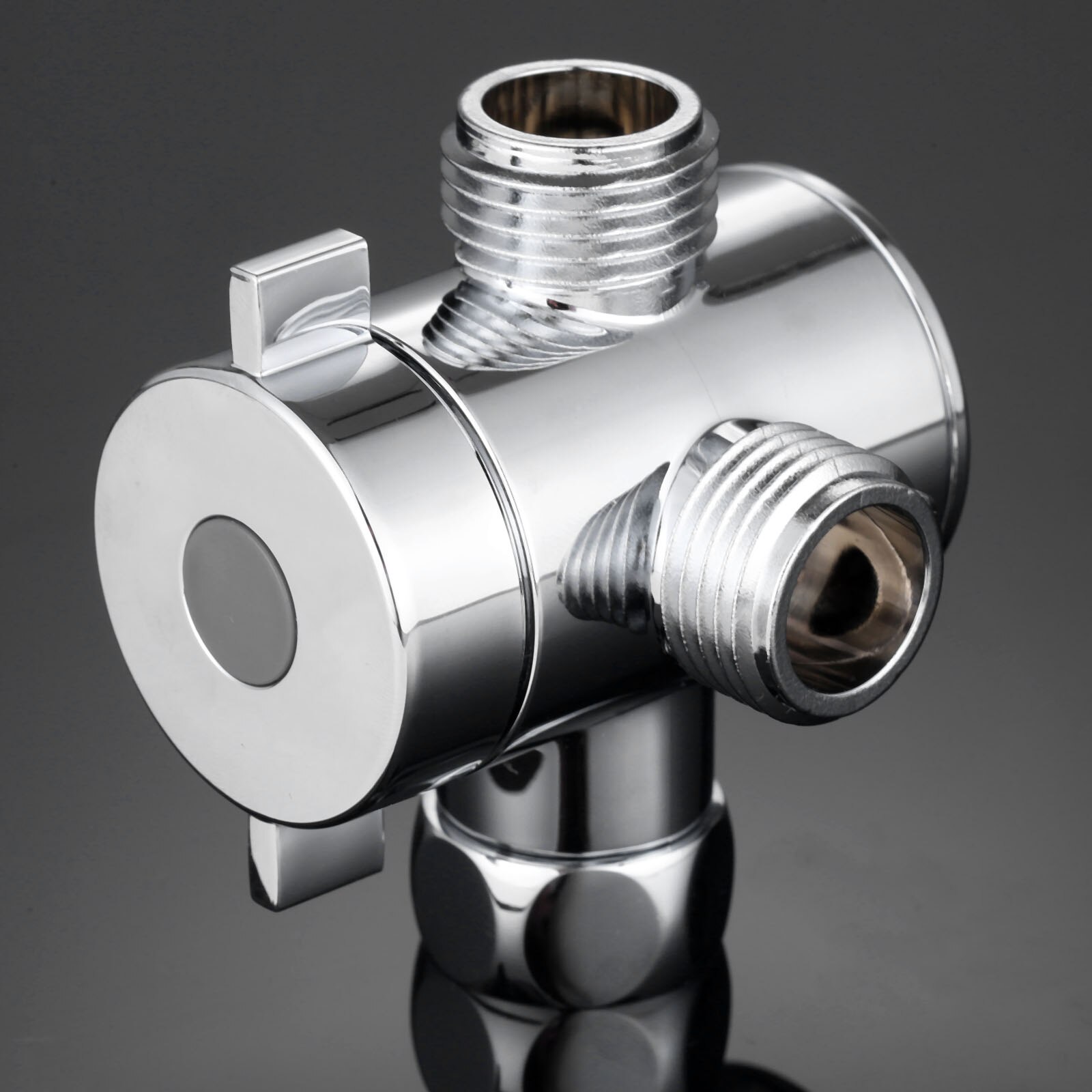 ABS Three-Way Handheld Shower Head Diverter Tee Adapter Valve Connector Adjustable Shower Arms Mounted Fix Bracket Bathroom G1/2