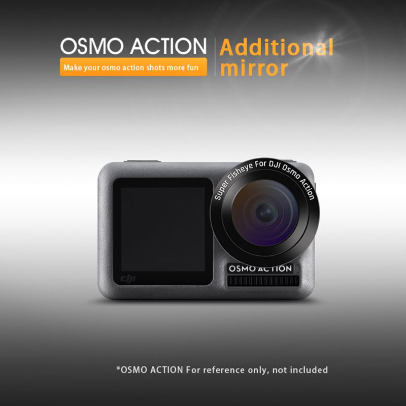 180 Graden Externe Optische Glazen Lenzen Fish Eye Lens Voor Dji Osmo Action Onderwater Actie Camera Accessoires M5TB