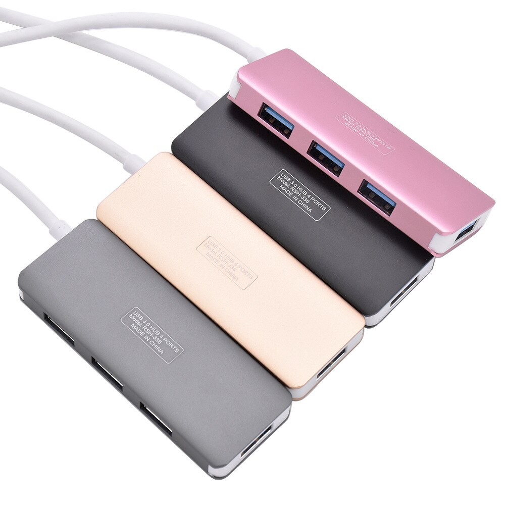 A16 Aluminum alloy ultra-thin 4-port USB3.0 hub one for four USB3.0 HUB splitter usb port hub usb hub