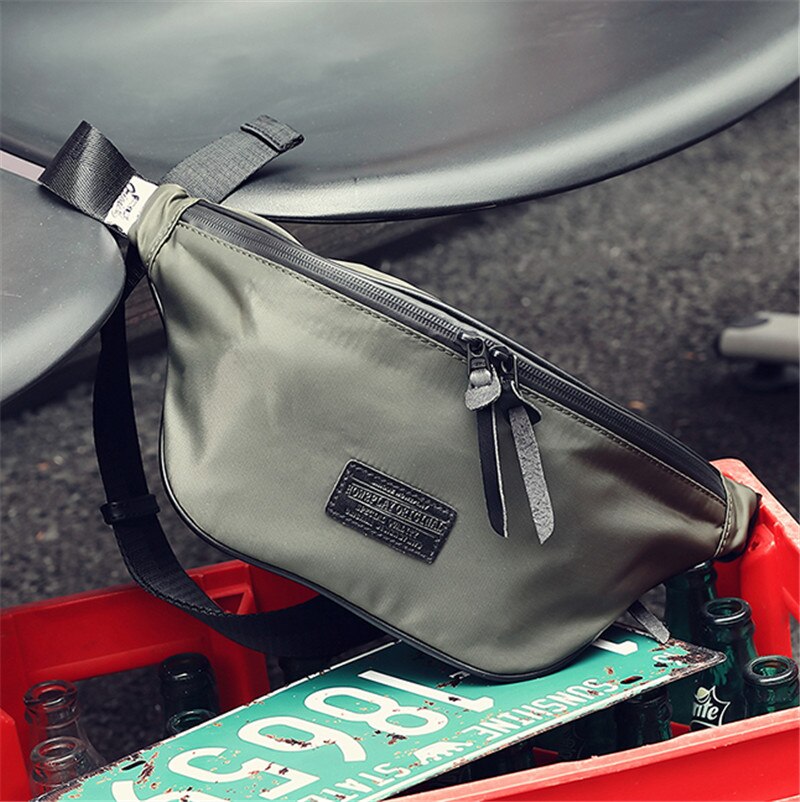 Casual Uomo Sacchetto Della Vita di Modo Pacchetto della Cassa Esterna del Sacchetto di Crossbody Unisex Fanny del sacchetto di Estate di viaggi Bum Bag: green