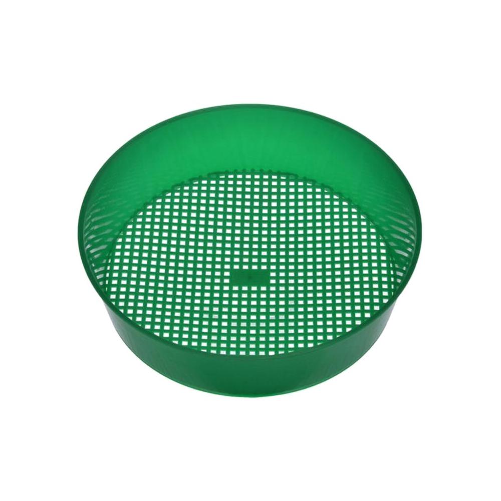 Plastic Garden Sieve Riddle Green For Compost Soil Stone Mesh Soils Sieve Filtration Large Stones+Twig From Soil Garden Tool Q40: Default Title