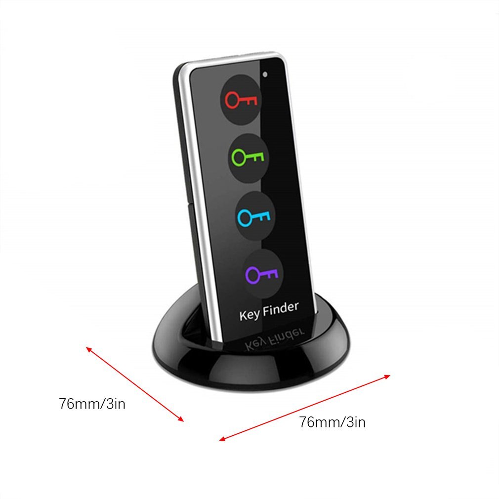 Advanced Wireless Key Finder Locator Remote Key Portafogli di Telefono 4 in 1 Anti-perso con Funzione di Torcia 4 Ricevitori E 1 Dock Per Adulti