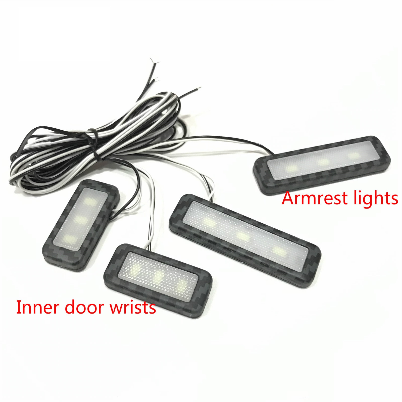 4 stücke Auto Umgebungs LED Licht Auto Innen Tür Schüssel griff Armlehne Licht Auto Tür Innen Dekorative Atmosphäbetreffend Lampe Universal-