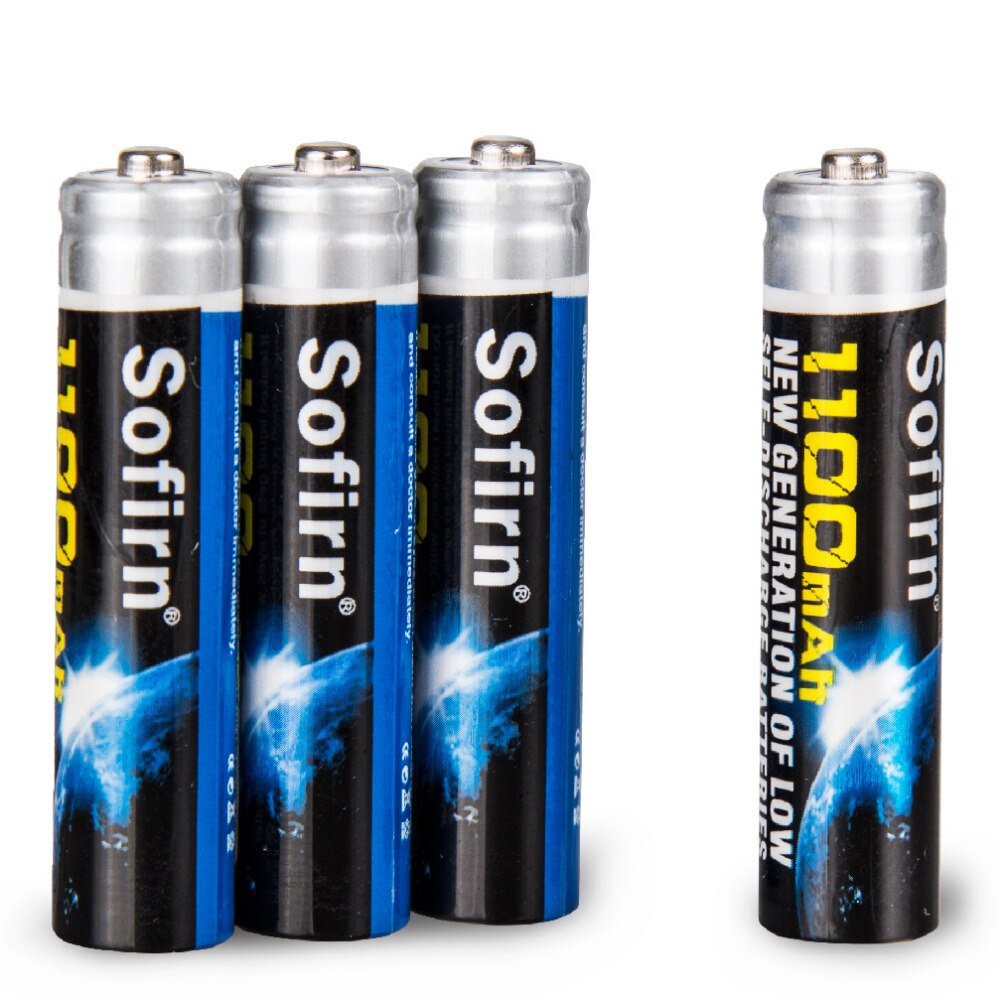 Sofirn AAA Battery 1.2V 1100mAh NI-MH AAA Rechargeable Batteries Disposable Recycled AAA Battery for Flashlight/Toys/Electronics