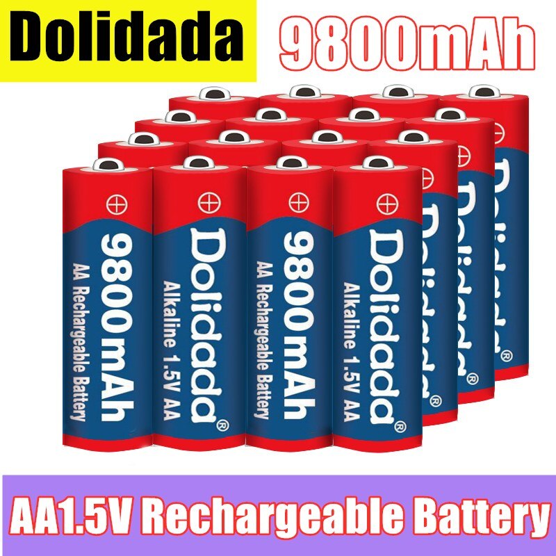 AA1.5V Batterij Oplaadbare Batterij 9800Mah 1.5V Alkaline Oplaadbare Batery Voor Led Licht Speelgoed Mp3