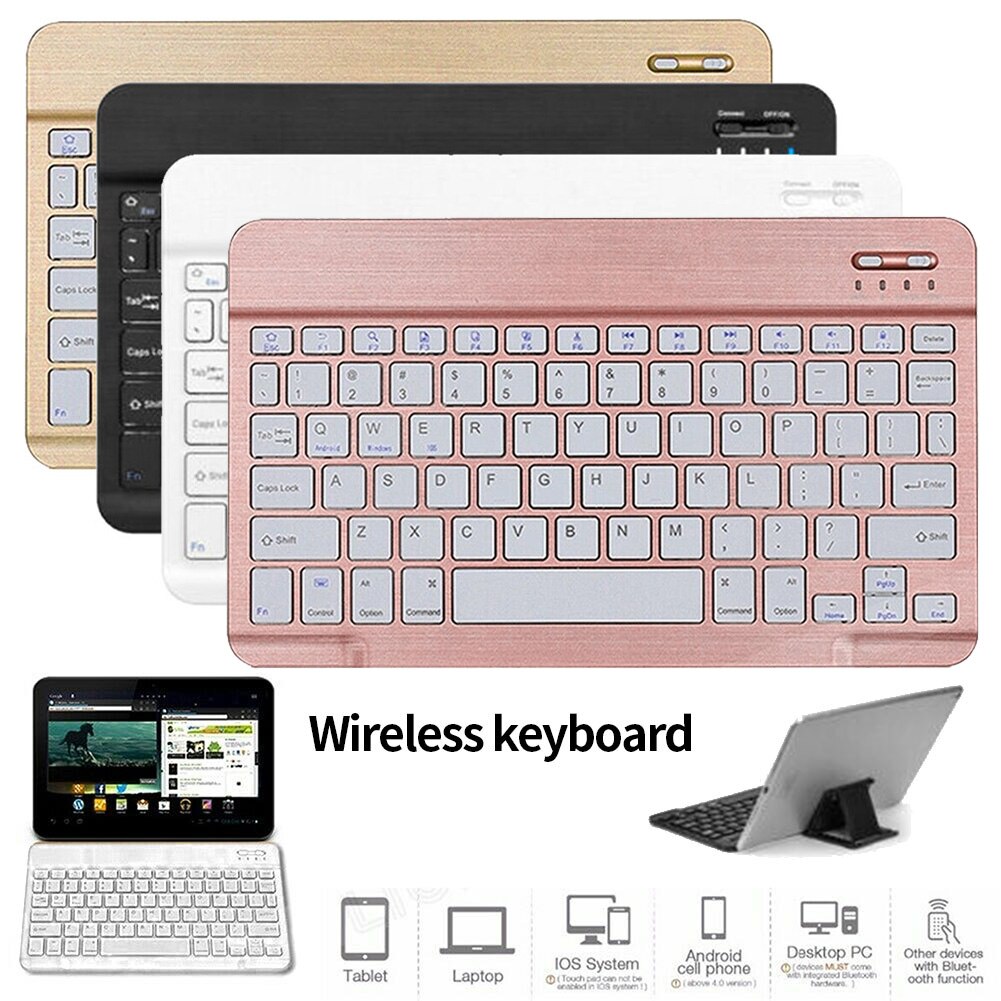 Bluetooth 3.0 Wireless Keyboard for iPad Samsung IOS Android System Universal for Gaming Tablet PC Mini Keyboard