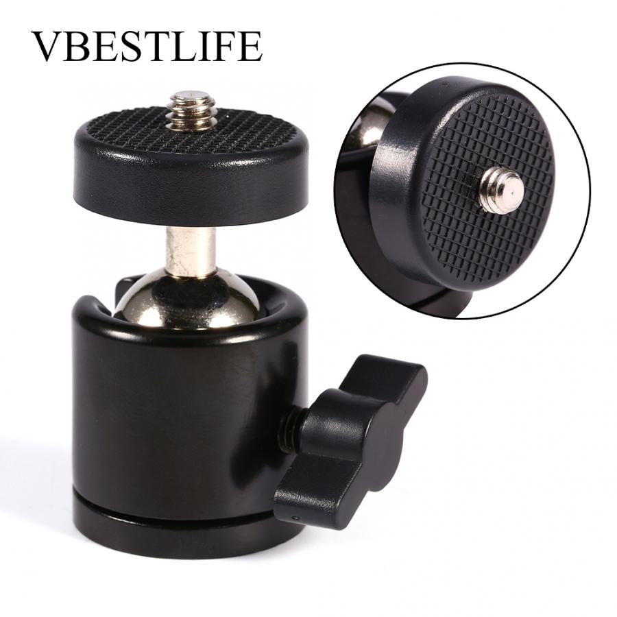 VBESTLIFE Mini 360 Swivel Rotatable 1/4'' Screw Ball Head Tripod Mount Ballhead Stand Bracket Portable for DSLR Camera