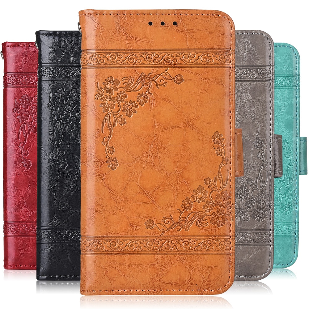 Til on huawei honor 6c pro etui blomstret pung læder etui til huawei honor 6c pro flip fitted case